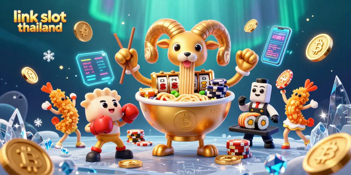 Engage with link slot thailand's dynamic gaming, showcasing thrilling slot reels and lively characters.