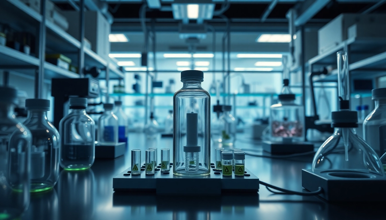The lab with synthetic cannabinoid WIN55 illustrates advanced research on win55's effects and applications.
