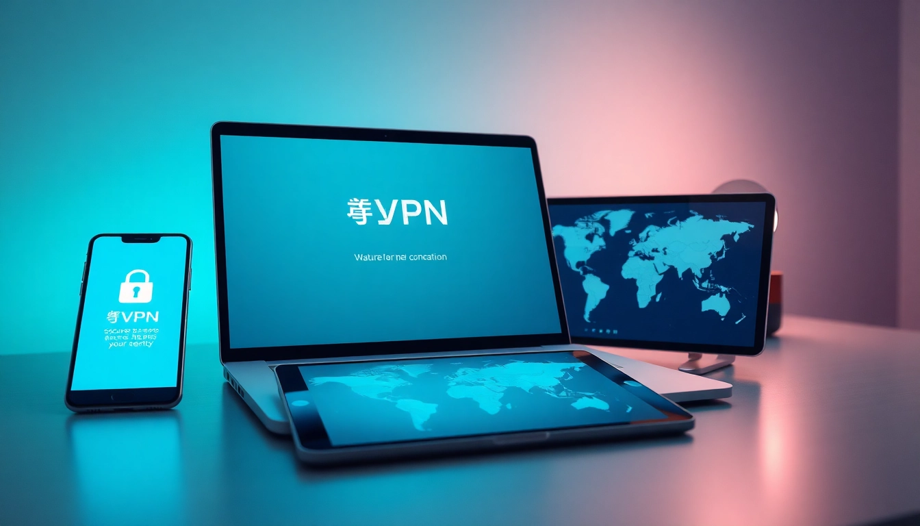 快连vpn下载 showcased on modern devices, symbolizing internet security and privacy.