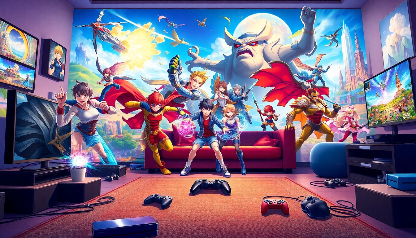 Daftar ggsoft game menampilkan karakter dinamis dalam latar belakang permainan yang penuh warna.