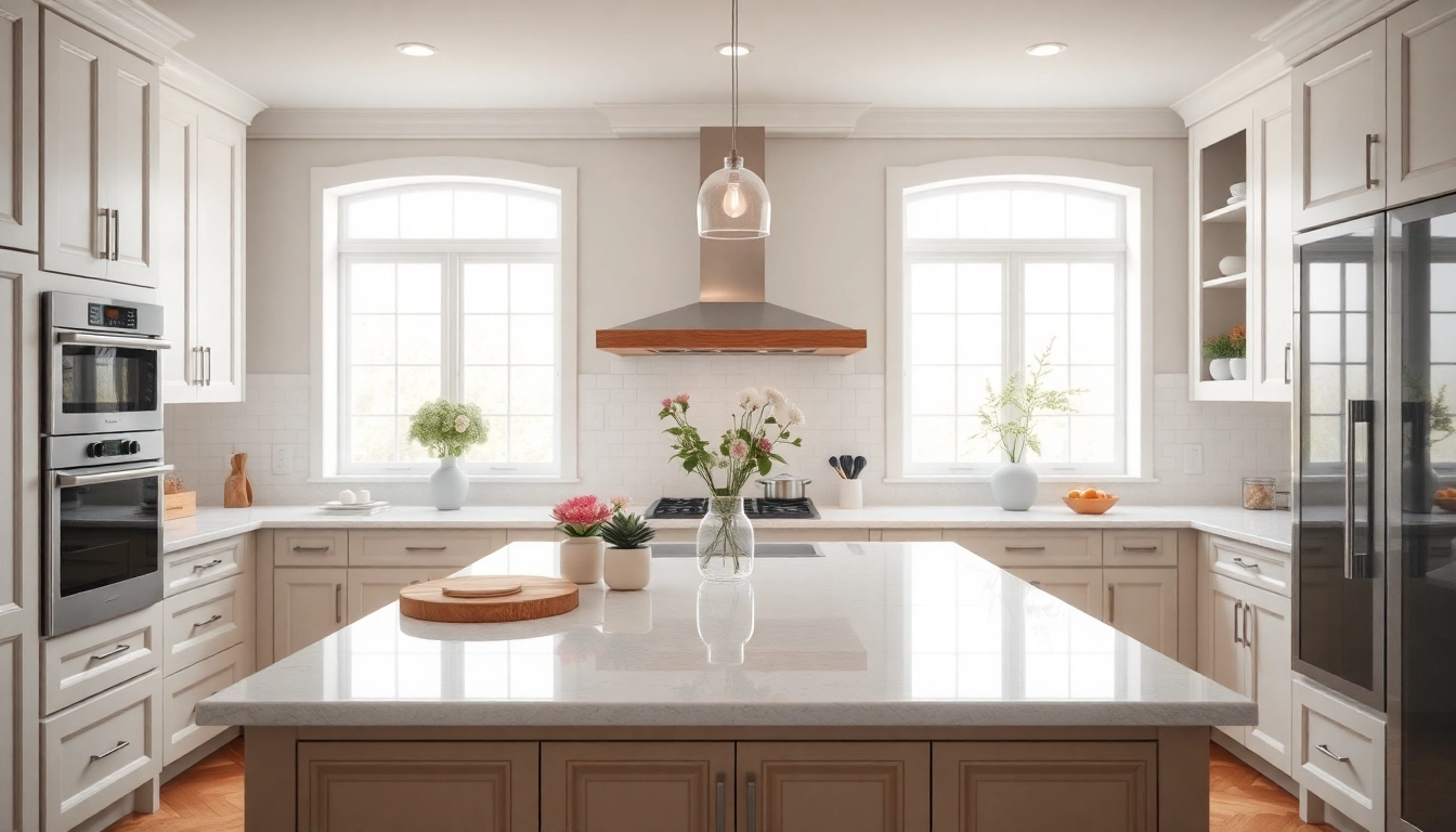 Revitalize your home renovation with a stunningly remodeled kitchen featuring modern design elements.