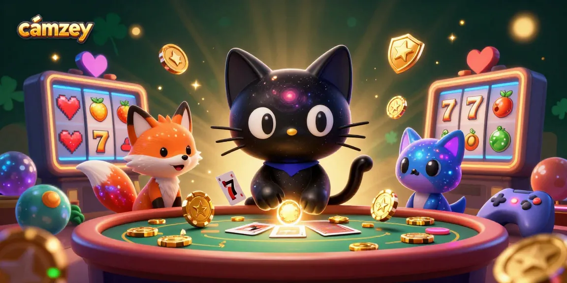 Engage in exciting live gameplay on Camzey with immersive casino-themed visuals.