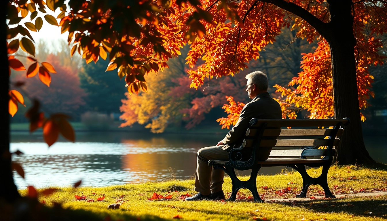 Reflecting on a serene moment: Life in a Break Down amidst vibrant fall foliage.