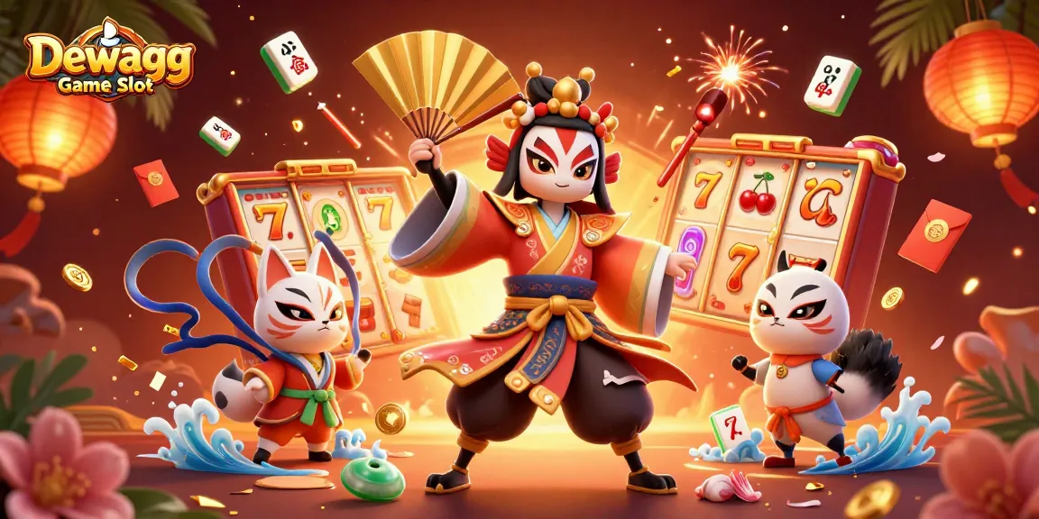 Experience thrilling spins with Dewagg Game Slot, featuring vibrant characters and engaging slot elements.