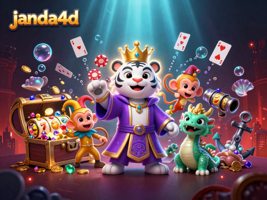 Menang besar di janda4d dengan ilustrasi kasino yang memukau dan karakter yang menggembirakan.