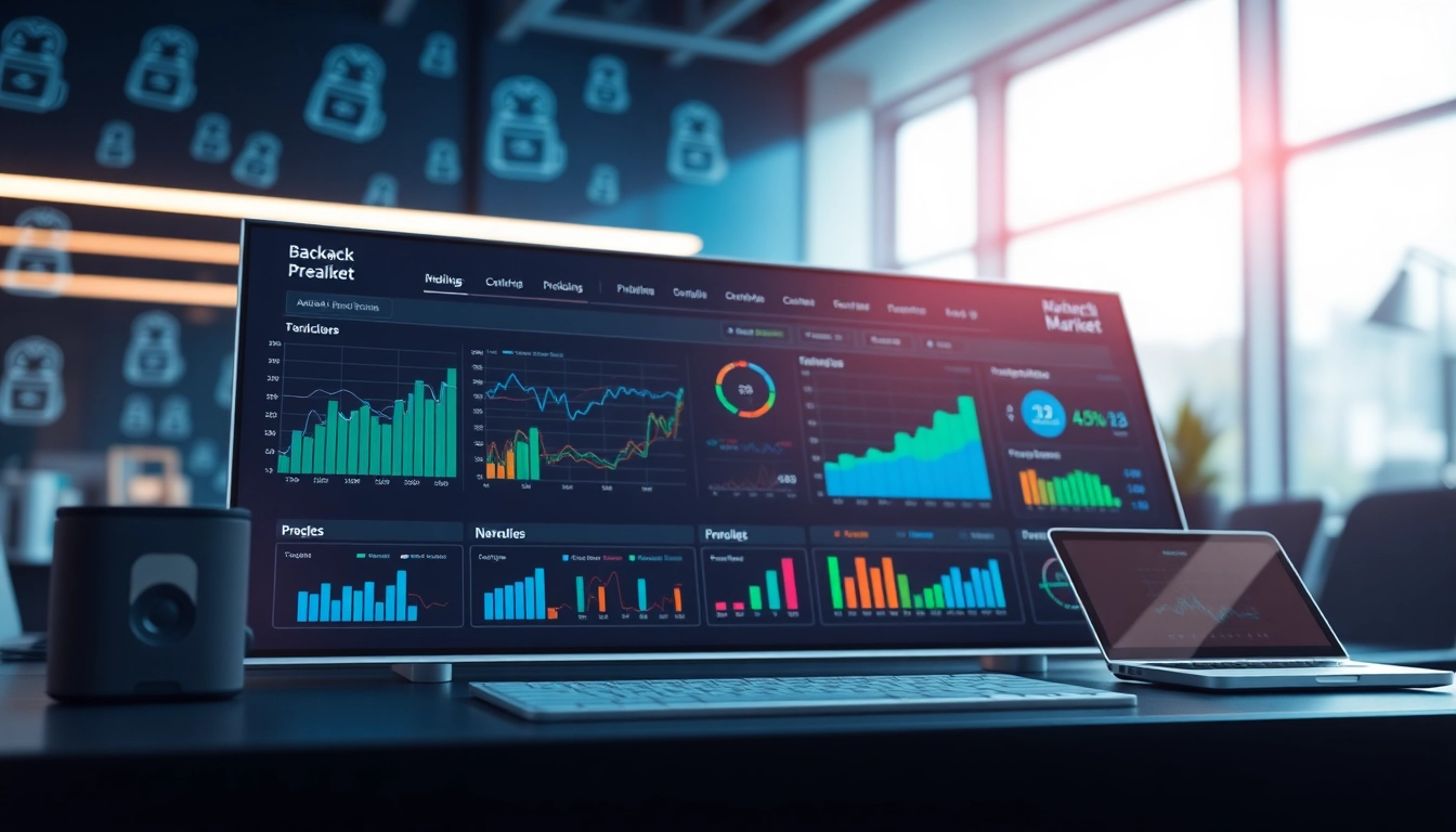 Engaging dashboard representation of the Backpack Prediction Market showcasing dynamic trading analytics.