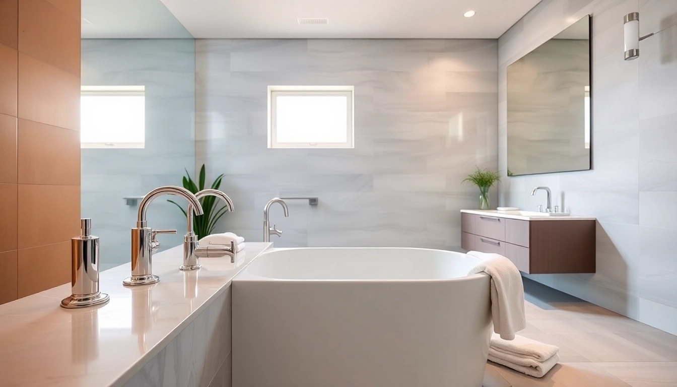 Transform your space with a beautiful bathroom remodel near me, showcasing sleek designs and modern features.