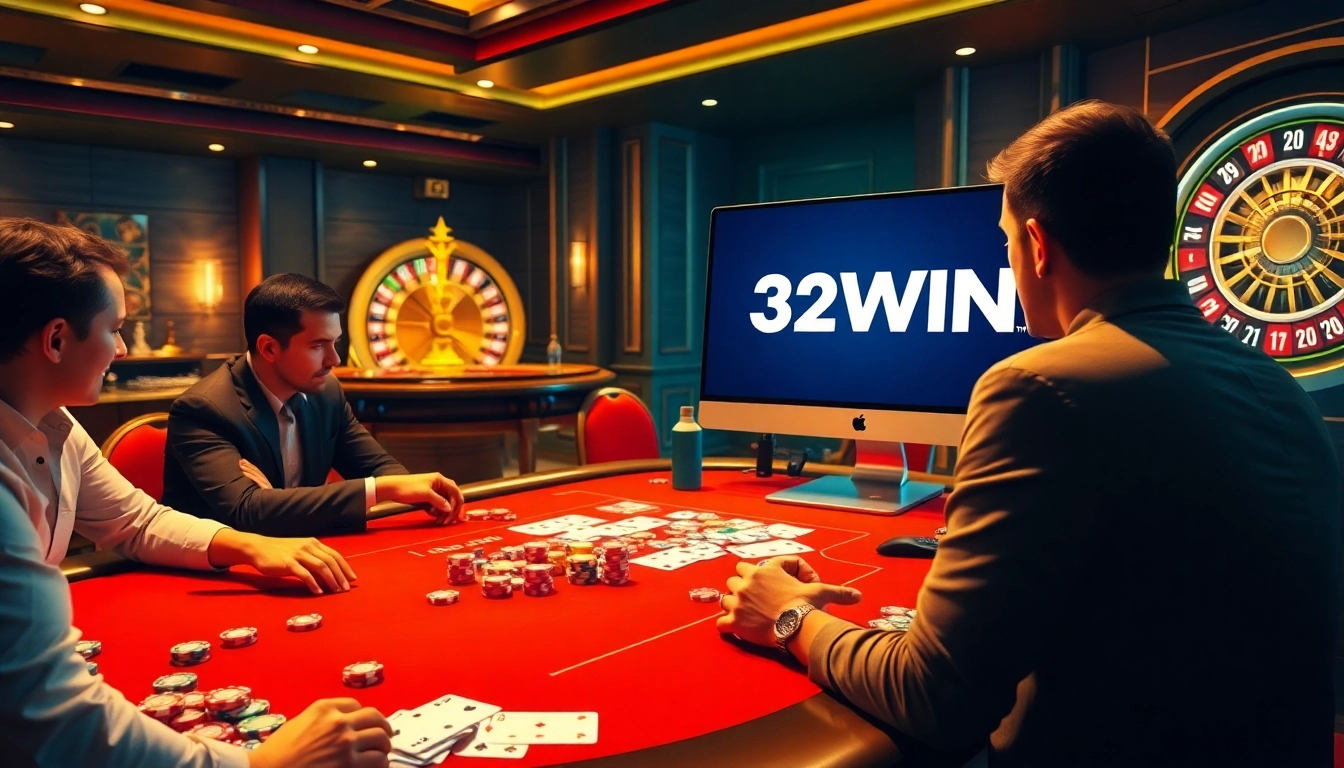 32WIN players enjoy a vibrant online poker scene, filled with excitement and luxury.