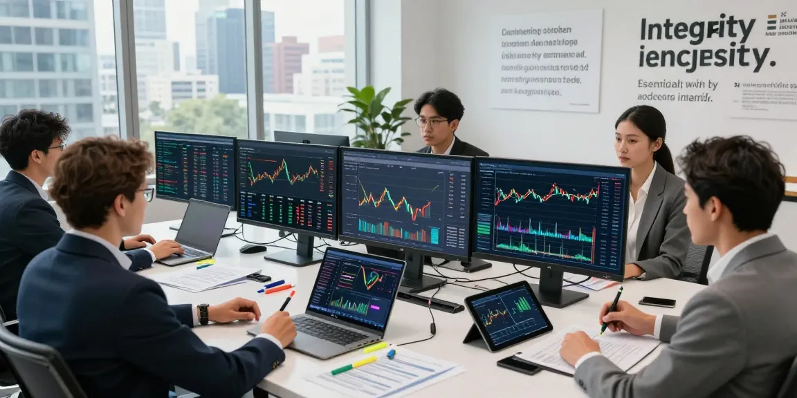 Team analyzing financial crime intelligence data in a modern office.