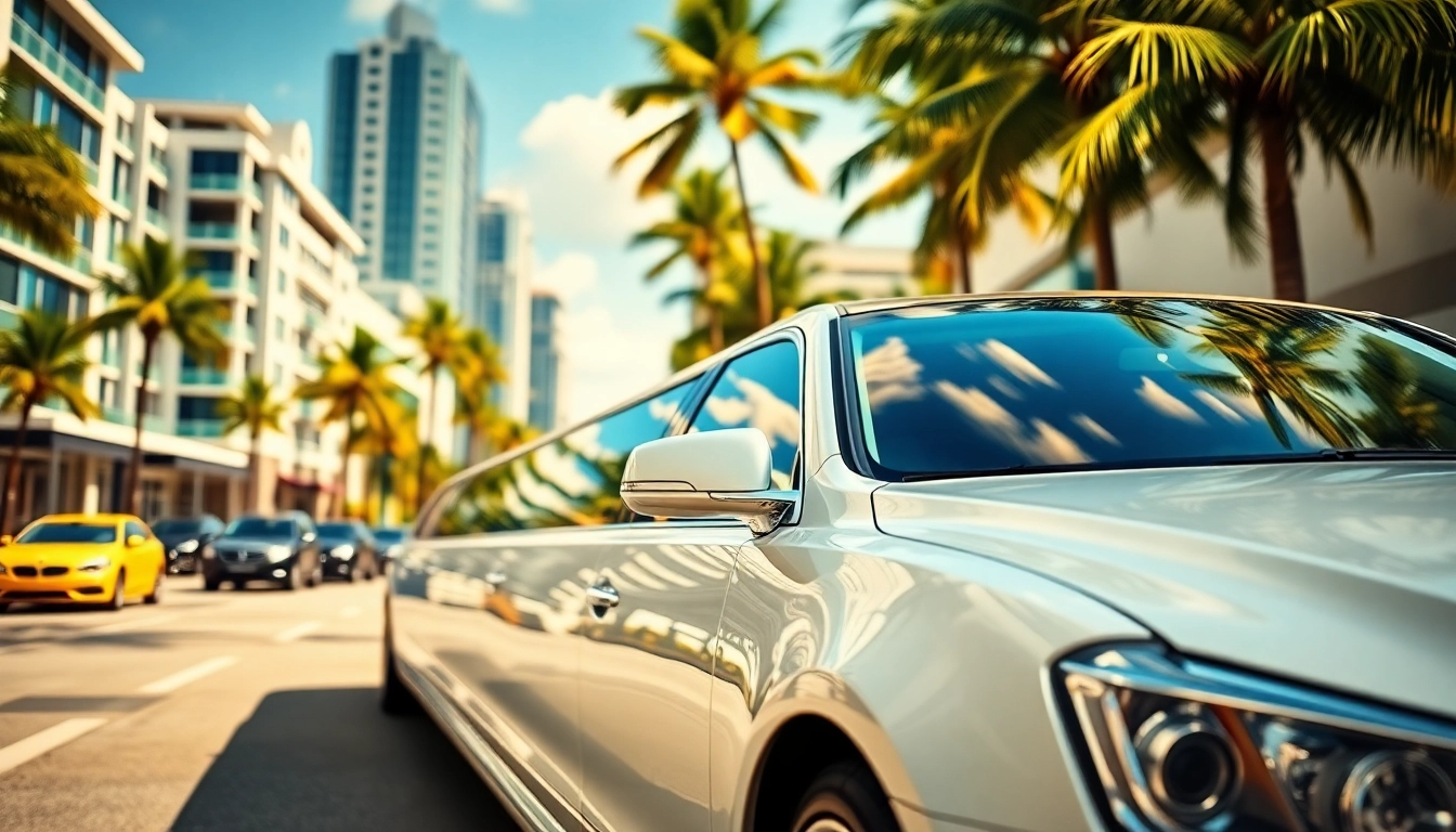 Experience luxury with a stunning limousine Miami, ready for your special occasion.