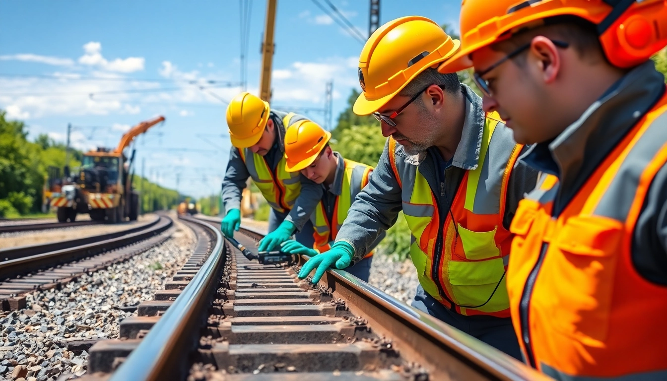 Track Inspectors Near Me reviewing railway conditions and inspecting for safety.