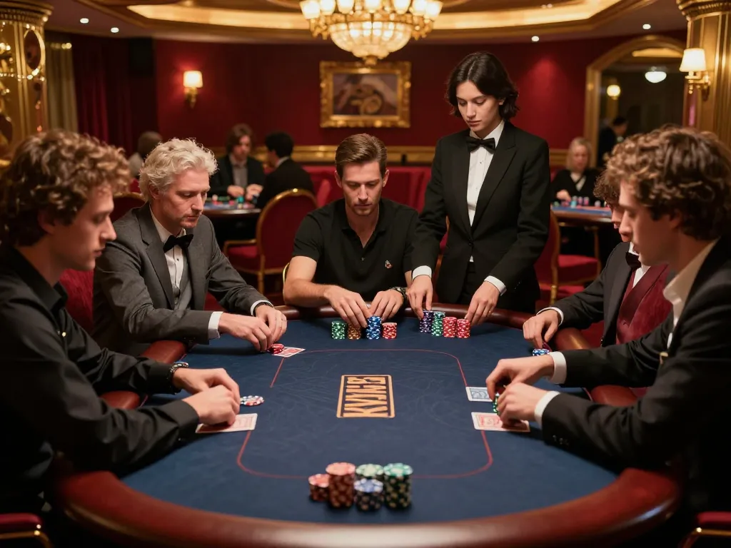 Players engage in a thrilling card showdown at a high-stakes poker table, finding the jilipinas link in strategy and gameplay.
