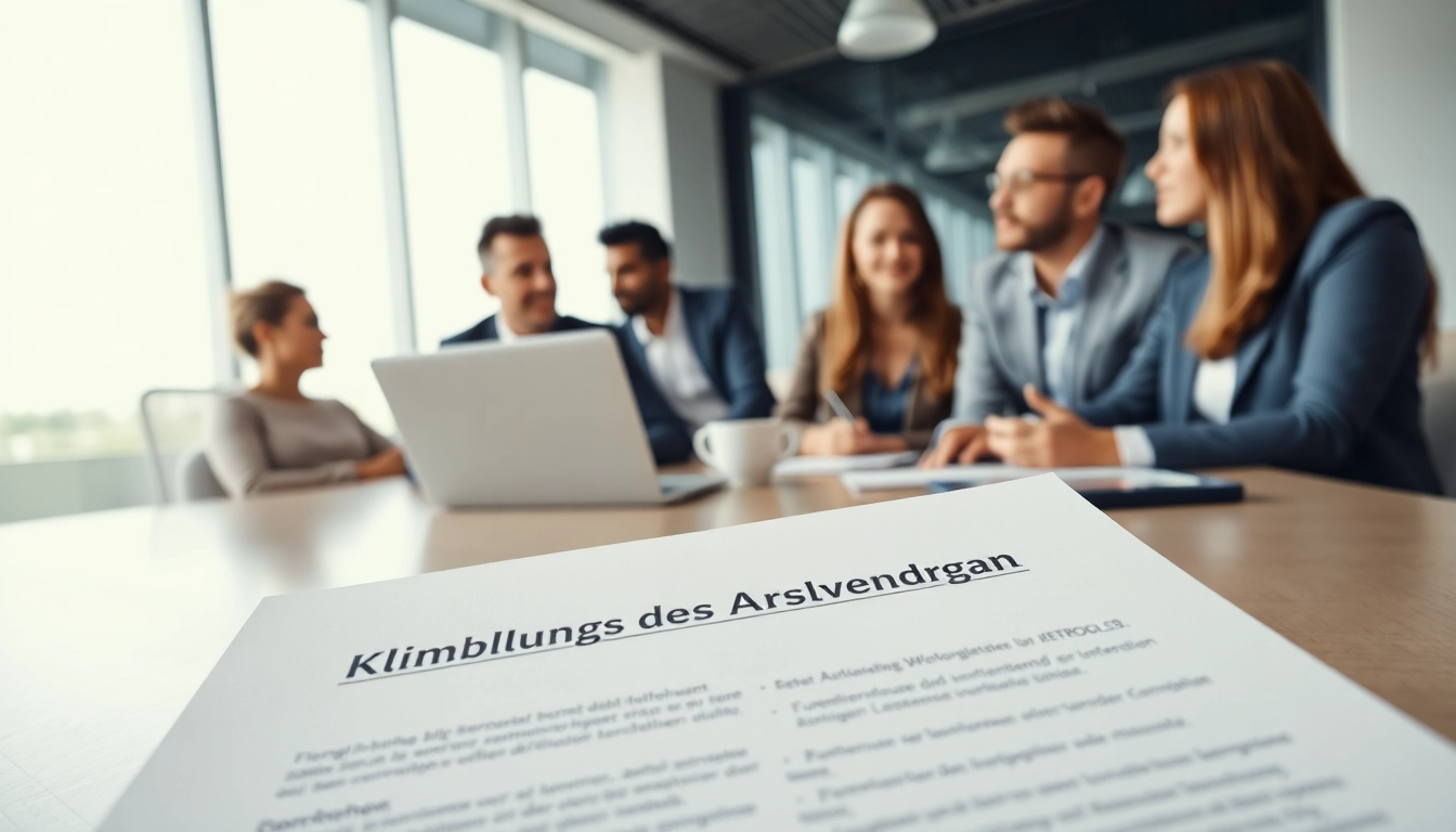 Arbeitsvertrag kündigen - Menschen besprechen Kündigung in einem modernen Büro.