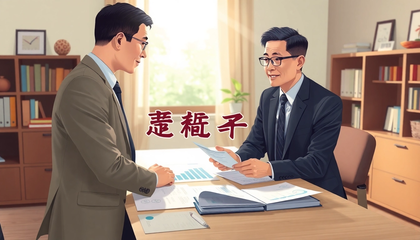 카드깡을 설명하는 금융 전문가와 고객의 대화 장면