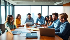 Engaged team brainstorming effective strategies at https://uu88.how/ in a dynamic office setting.