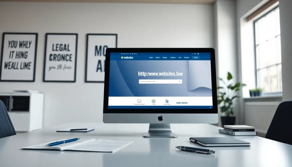 Create a dynamic online presence through https://www.websites.law showcasing a professional law firm's website design.