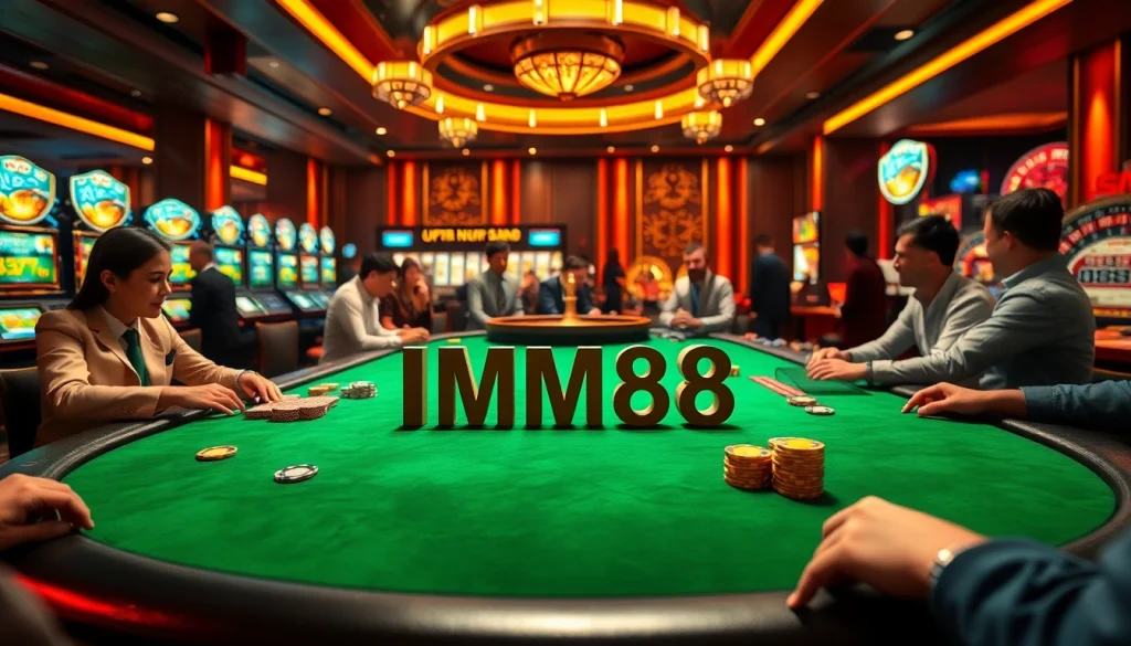Experience the thrill with Nhà cái MM88 at an intense poker game.