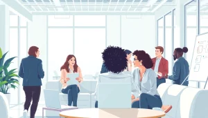 Engage with professional collaboration at https://fhpts.com showcasing a vibrant modern workspace.