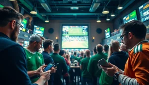 Enjoy the details of the best sportsbooks Mexico in a lively bar setting with enthusiastic bettors.