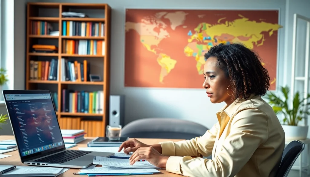 Enhance communication with professional translation services at https://www.elitetranslingo.com in a modern office.