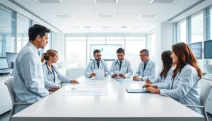 Engaging scene of the ADAPTABLE Aspirin Study team analyzing crucial data and findings in a collaborative setting.