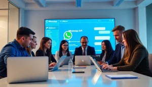 Optimize your business communication with WhatsApp API solutions in a collaborative setting.