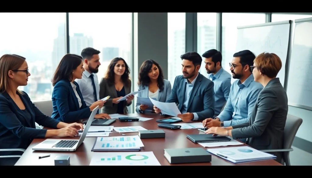 Engage in effective Competitor Research with a diverse team collaborating in a professional office.