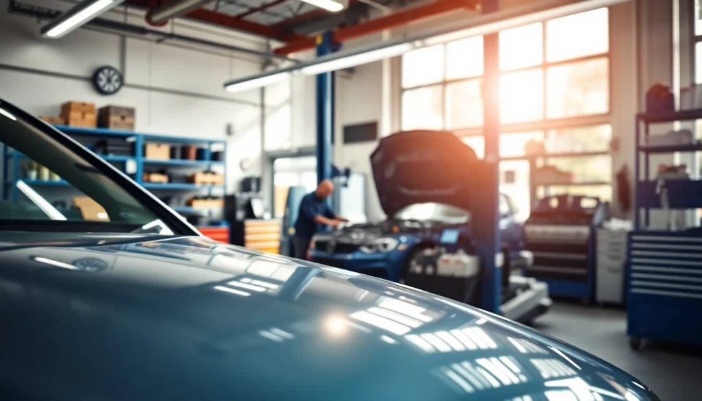 Professionelle VW-Serviceleistungen in Berlin Charlottenburg mit Mechanikern, die Autos reparieren.