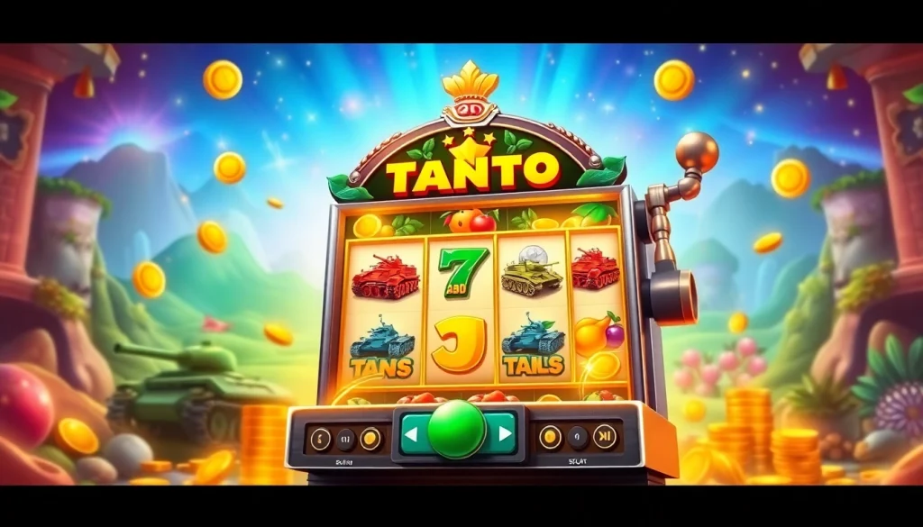 Raih jackpot dengan tank4d toto slot saat bermain di mesin slot yang penuh warna dan detail.