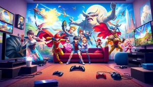 Daftar ggsoft game menampilkan karakter dinamis dalam latar belakang permainan yang penuh warna.