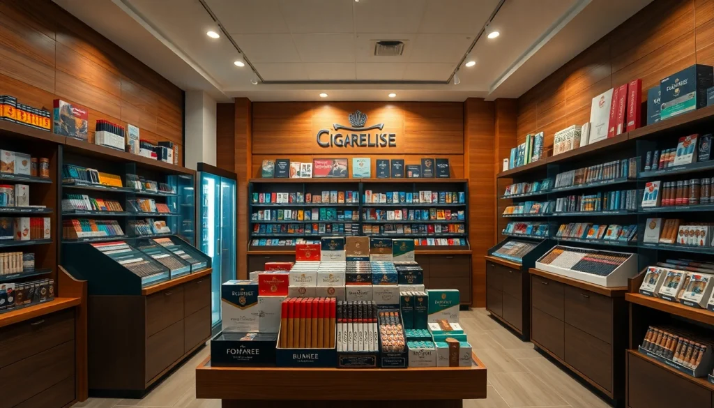 Shop for authentic cigarettes and enjoy premium selections at https://bureenok.com in a vibrant setting.