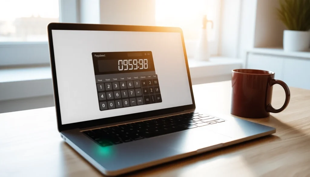 Calculate your real estate ROI with this flipping calculator displayed on a laptop.
