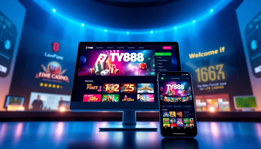 TV88 online betting platform showing diverse gaming options and user-friendly interface.