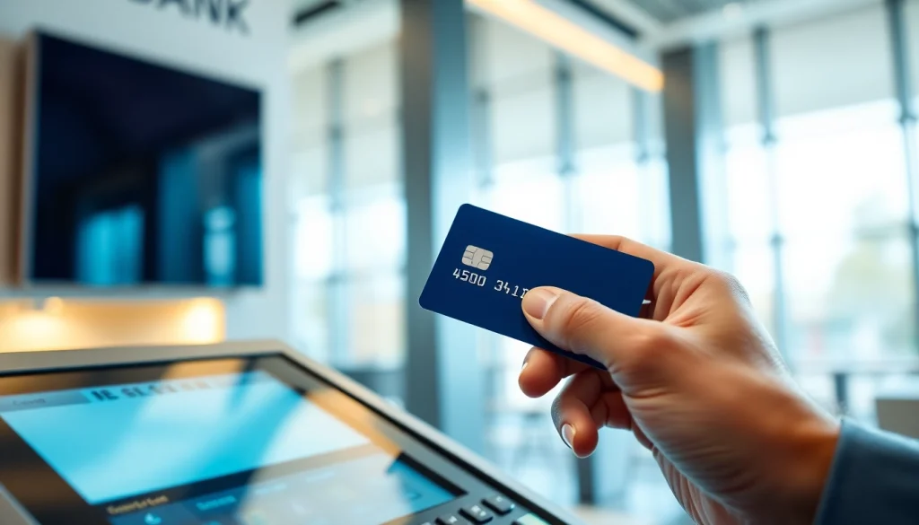 카드 현금화 과정에서 신뢰감을 주는 이미지로 카드 사용 모습.