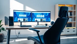 Enhance your work experience with the RR88 professional digital workspace setup.