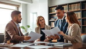 Consultation with Plantation, Boca Raton & Aventura Estate Planning Lawyer in a modern office.