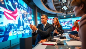 Catch up on news with MSNBC Live Stream featuring professional anchors in a dynamic newsroom.