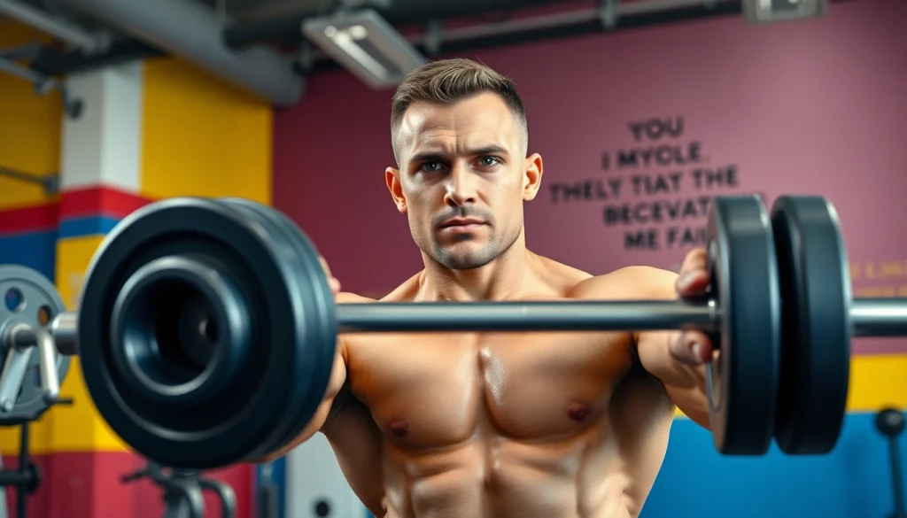 Motivated athlete lifting weights in the gym, showcasing strength for 888new.