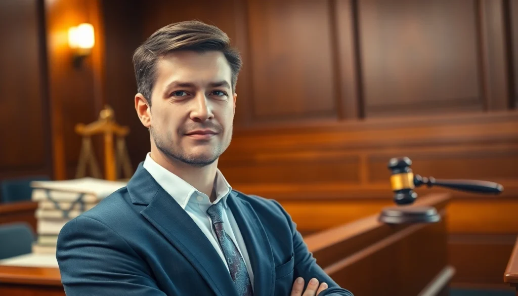 South Dakota truck accident lawyer confidently representing clients in a legal setting.