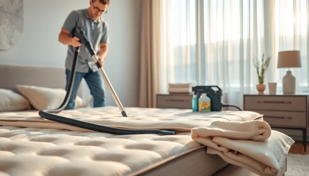 Enhance your space with mattress cleaning Dubai services, showcasing professional equipment in action.