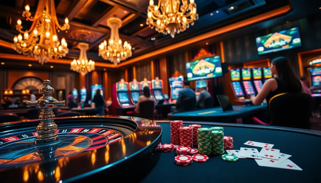 Experience the excitement of gambling with obral toto at a luxurious casino setting.