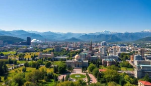 View of Almaty, Kazakhstan from above, highlighting the beauty and vibrancy of https://albmaftoh.com.