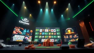 Experience the excitement of online gaming with https://thabet.college/, showcasing a sleek casino interface and popular games.