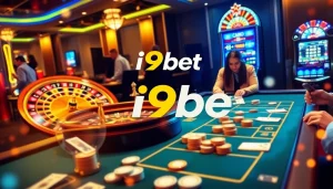 Experience the thrill of i9bet's online casino with lively tables and vibrant gaming action.
