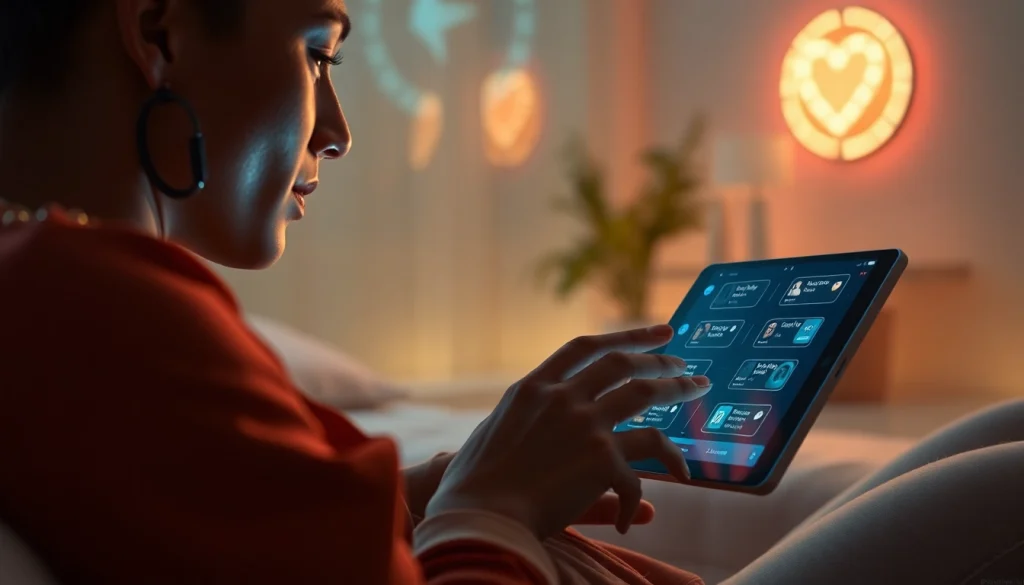 Engaging visual of sex AI interaction illustrating emotional connectivity with advanced technology.