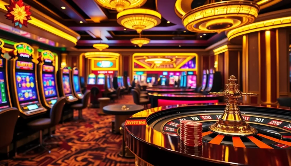 Engaging action at Nhà Cái Uy Tín casino with poker chips and a roulette wheel, highlighting professional gambling.