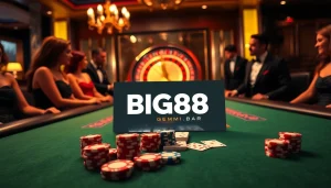 Engage in thrilling games at BIG88.BAR with a lively casino atmosphere featuring baccarat and roulette.