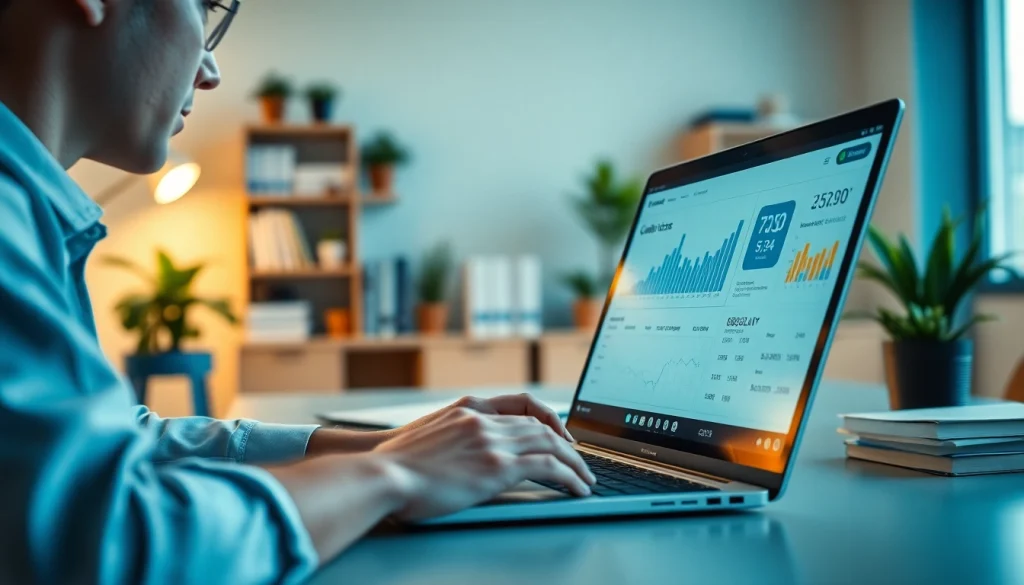 신용카드 현금화 관련 전문가가 현대적인 사무실에서 분석하는 이미지