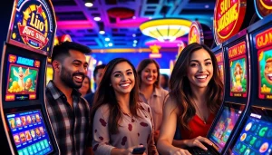 Players enjoying the vibrant atmosphere of doaslot online slot gaming.