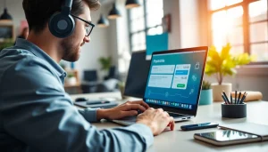 Showcasing payment links for content creators in a modern creative workspace